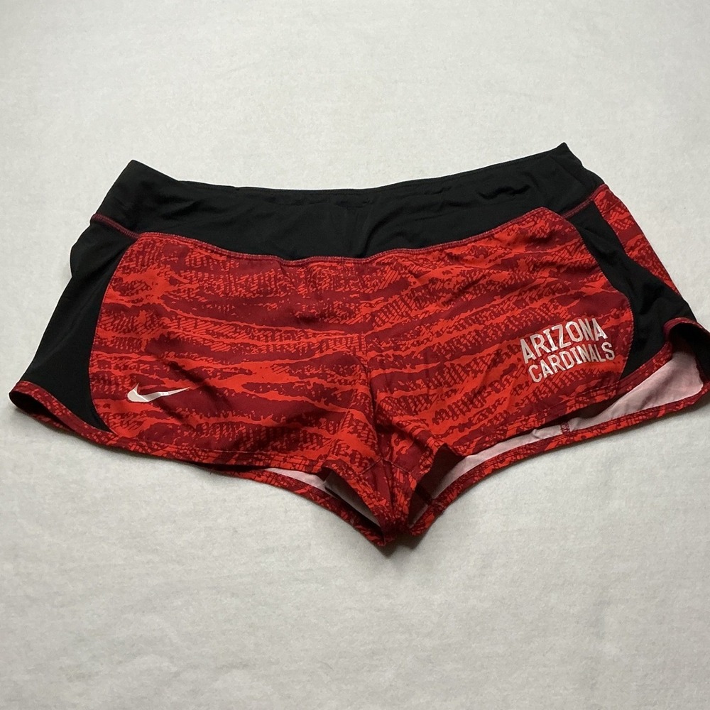 Nike Arizona Cardinals NFL Team Apparel Dri-FIT Running Shorts Red Black Large